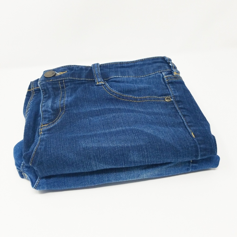 New York & Company women 4 denim jeans shorts Bermuda blue‎ lot of 2 Gorpcore